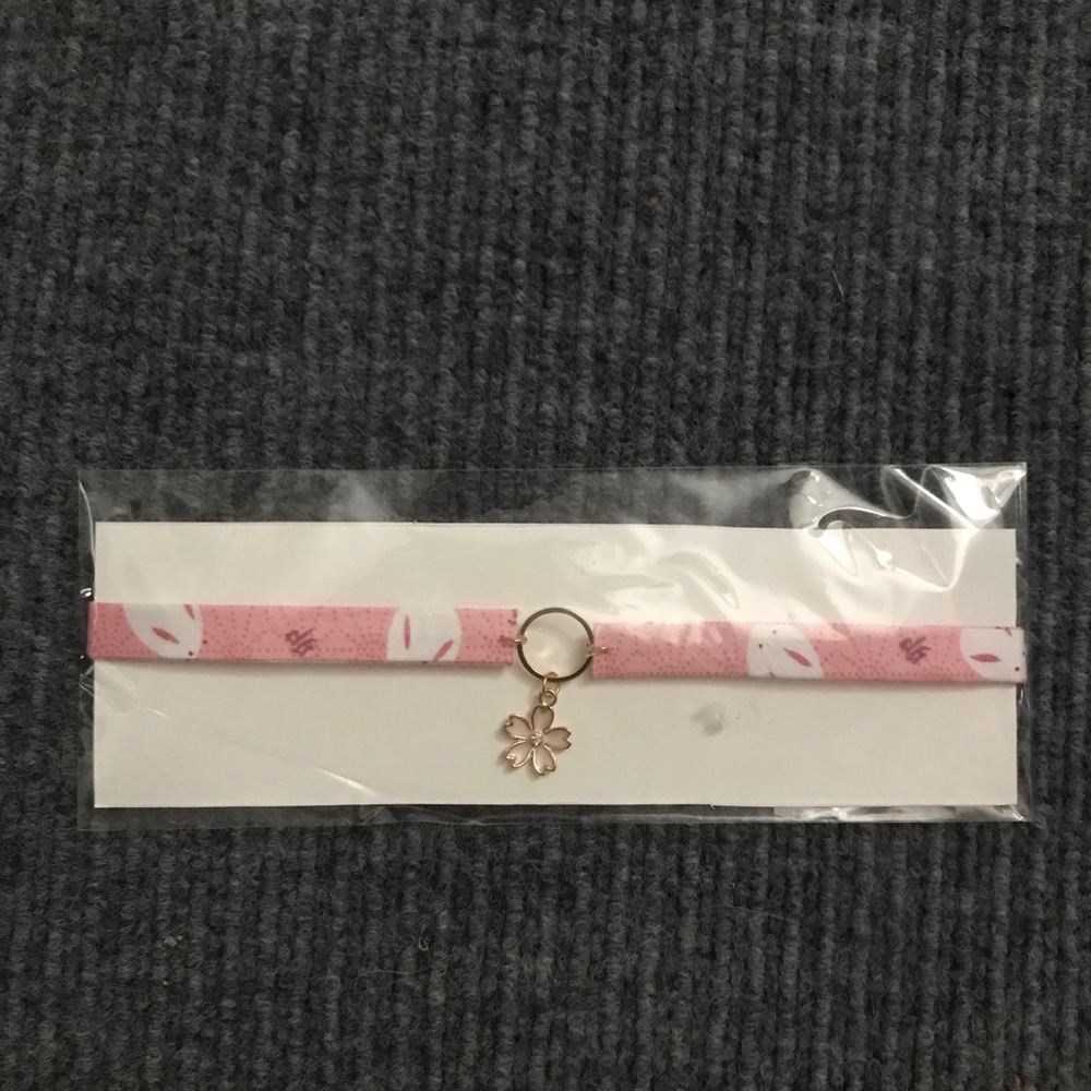 Pink Sakura Choker Necklace